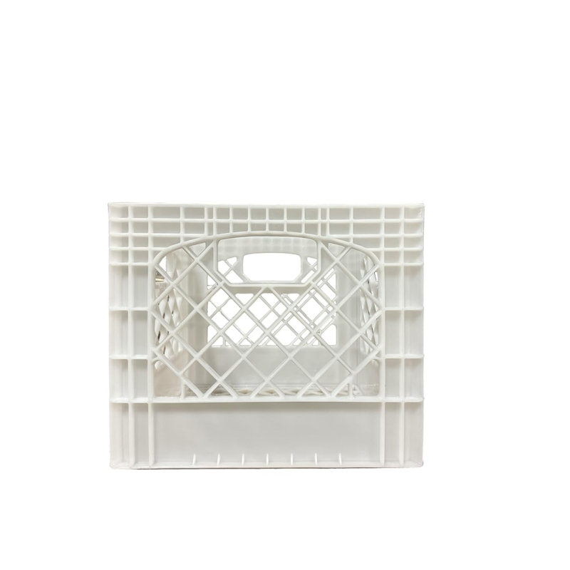 Caisse à lait carrée en plastique robuste 16QT Juggernaut Storage, Blanc