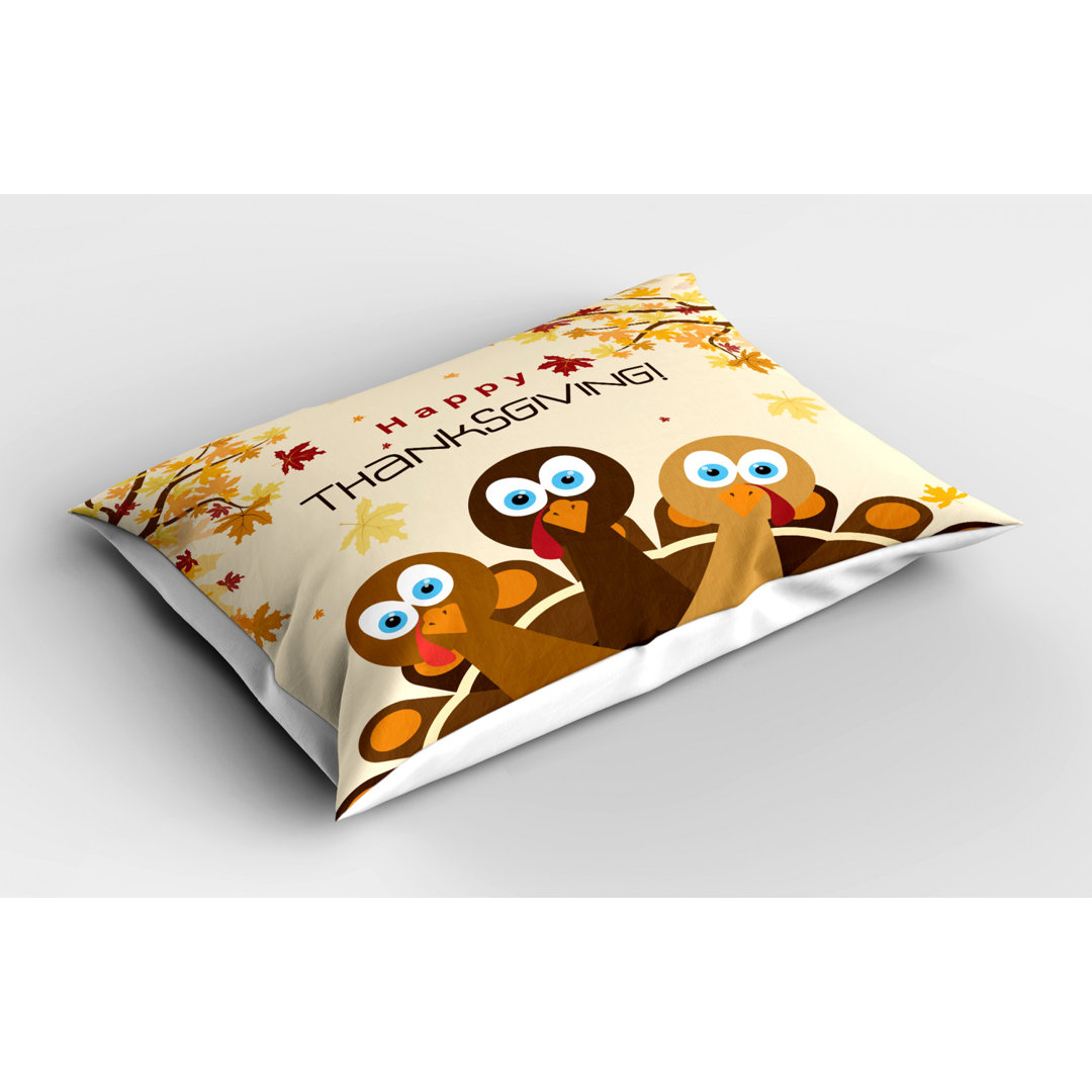 Turkey Polyester Sham Set Ambesonne