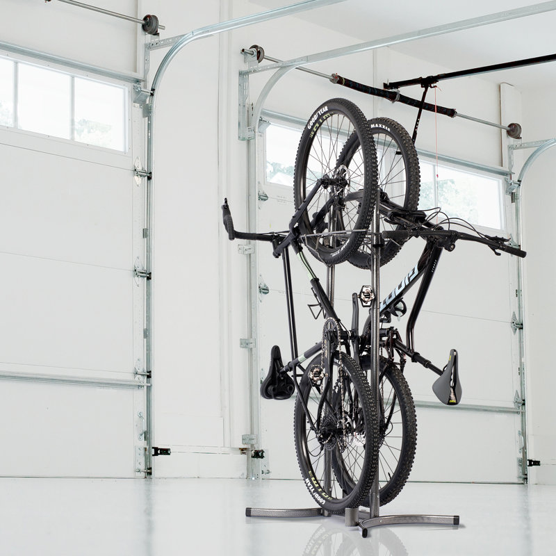 Upright Freestanding 2-Bike Storage Rack