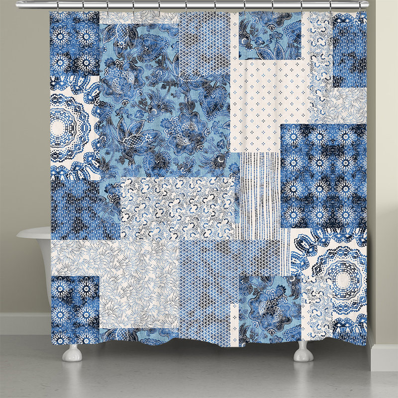 Rideau de douche ancien par Laural Home, Patchwork
