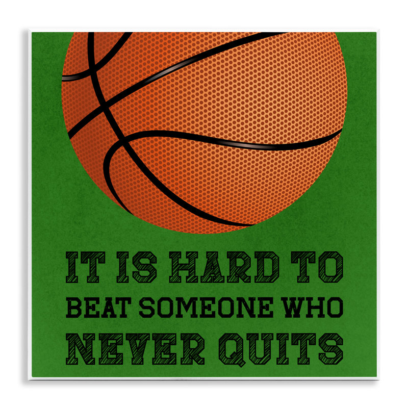 Plaque murale Someone Who Never Quits, design par Marcus Prime