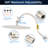 12" Rainfall Shower Head With 16" Upgrade Adjustable Extension Arm-86651905