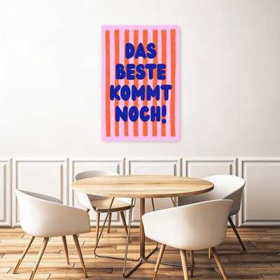 Impression d'art mural allemand moderne et audacieux