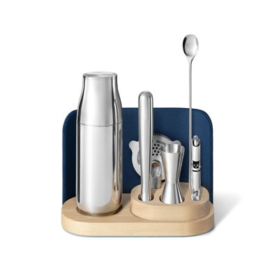 Ensemble de bar complet Caraway avec rangement offert, bleu marine