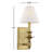 Alarins 1-Light Dimmable Armed Sconce with Fabric Shade-1008733834