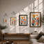 Arrangement with Bee Botanical - Framed Print-876300187-876300190