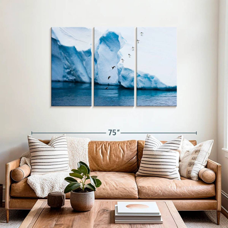 Brampt Playful Penguins, 36" H x 57" W
