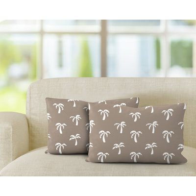 Polyester / Mélange de polyester Housse de coussin rectangulaire intérieure / extérieure lombaire et insert