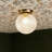 1 - Light Glass Globe Flush Mount Ceiling Light