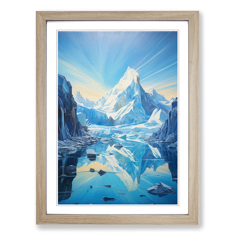 Glacier Modern No.3 - Framed Print