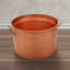 Baignoire décorative en métal martelé de 19 po avec finition en cuivre martelé de style benzo Benzara