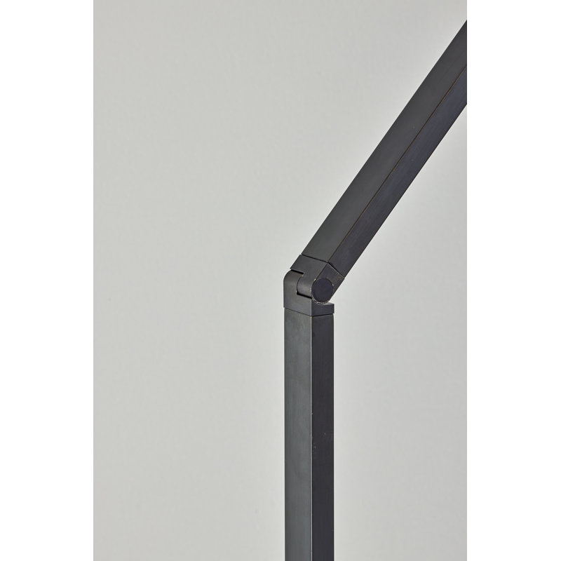 Cardie 48'' LED Task Floor Lamp, Lacquered Burnished Brass Finish