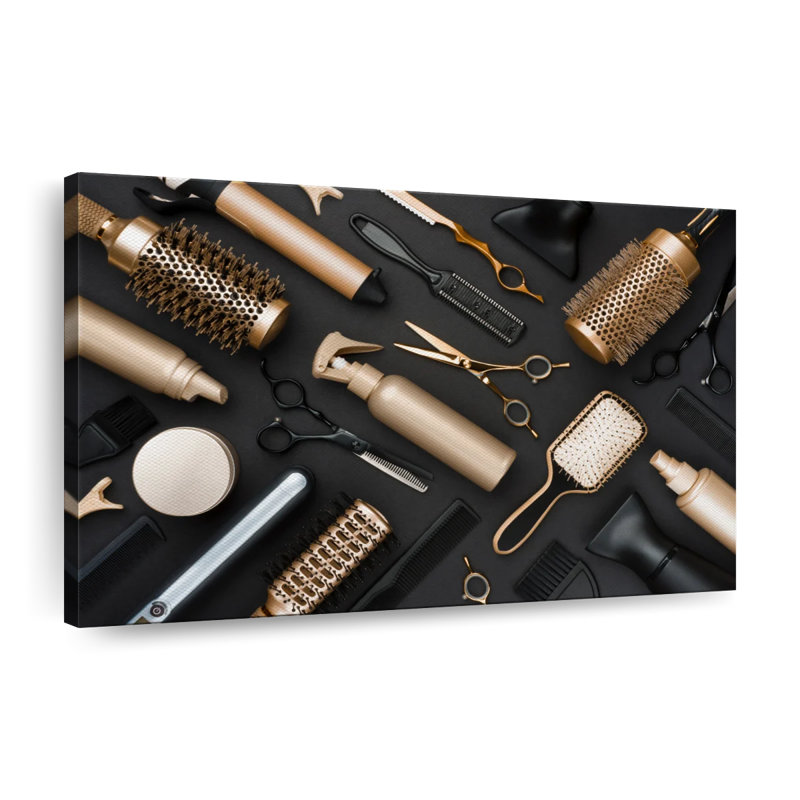 Salon Outils, reproduction sur toile, H 20 po x l 30 po x P 1,25 po