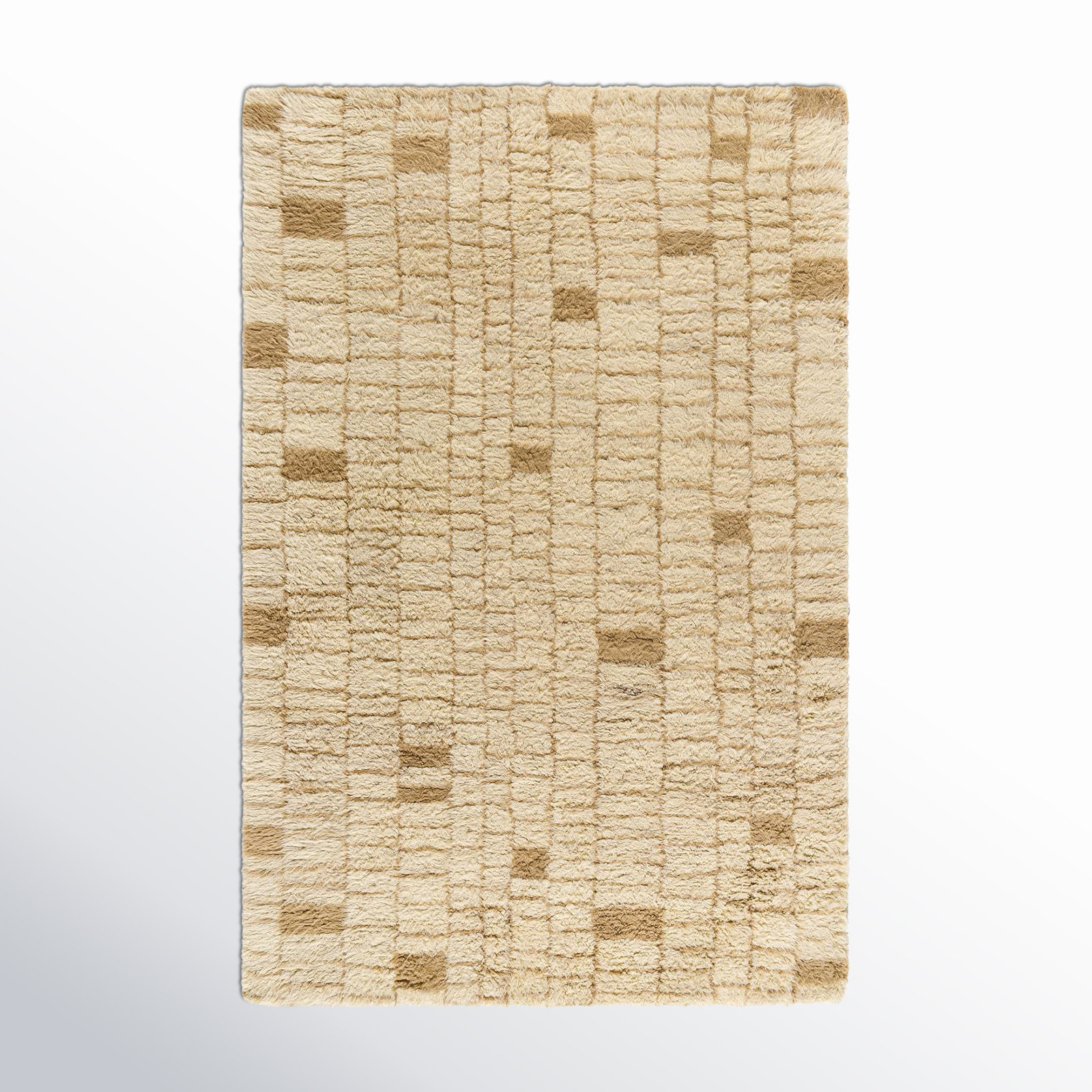 Anemone Hand-Tufted Moroccan Shag Rug, Rectangle 2' x 3'