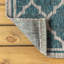 Tapis d'intérieur / extérieur bleu sarcelle / gris Hague-74074056