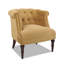 Fauteuil d'appoint capitonné, velours doré-531378602