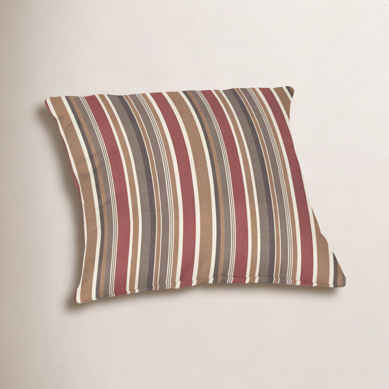 Sunbrella® Throw Pillow, 20"H x 20"W, Brannon Redwood Sunbrella®