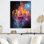 Chandelier Dancing Light - lustre en métal, art mural