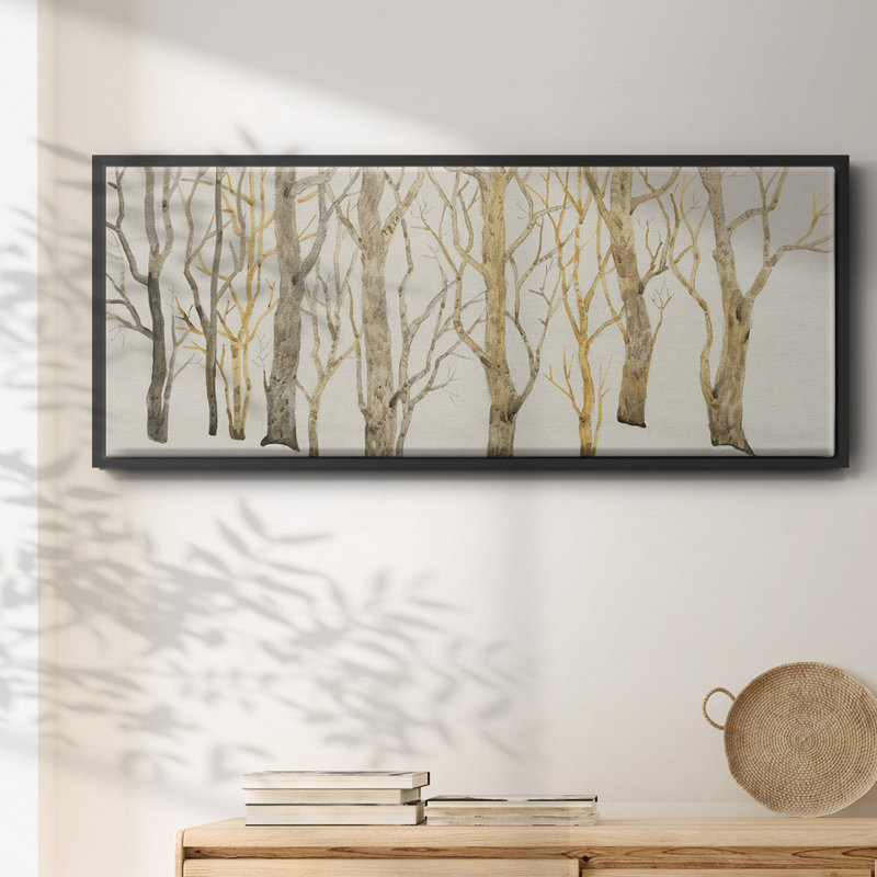 Bare Trees I- Framed Canvas, 24" H x 60" W