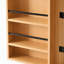 Armoire de cuisine de style campagnard avec arc cannelé, 8 portes, 3 tablettes réglables et tiroir dissimulé-1425476585