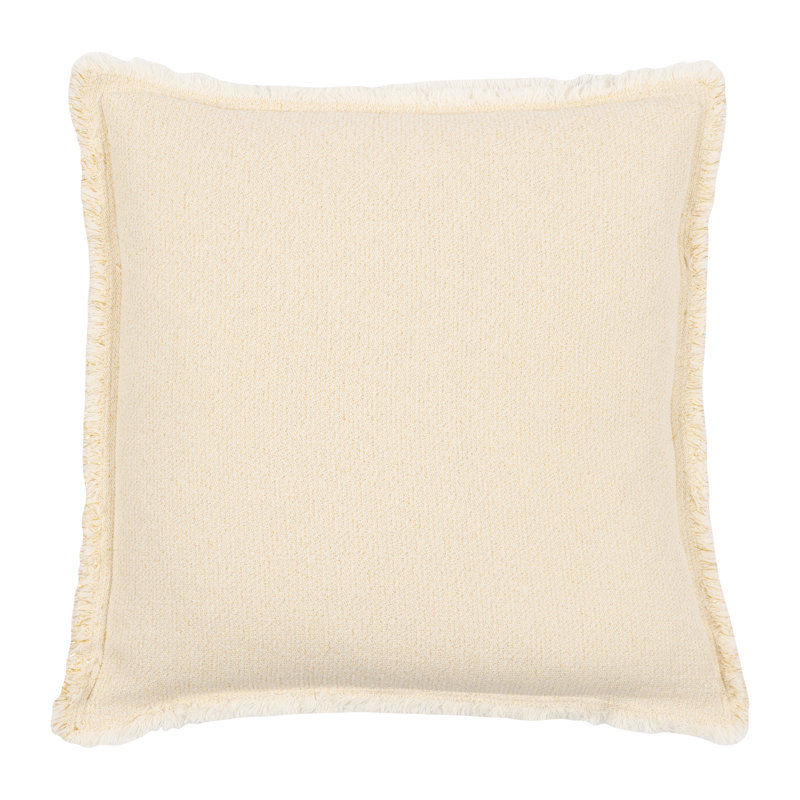  Oreiller décoratif en lurex / plumes Lurex, 20 po x 20 po, Or