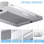 60cm Stainless Steel Under Cabinet Mount Range Hood with 3-Speed Modes