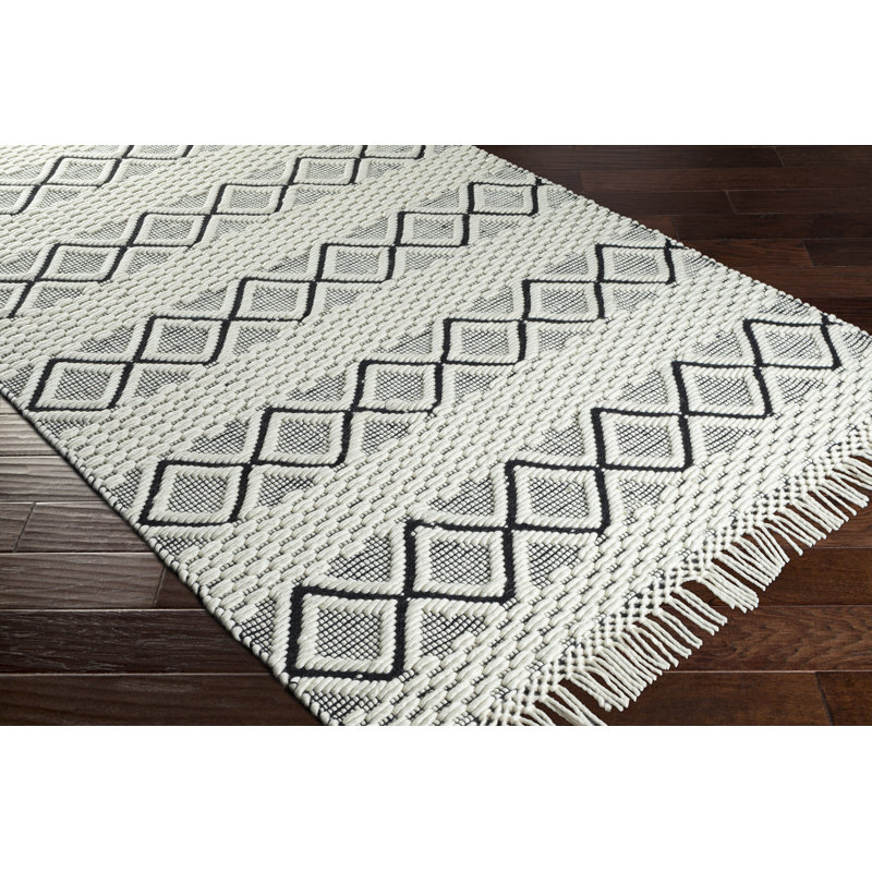Dulvert Wool Geometric Indoor Rug, Rectangle 8' x 10'