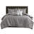 7 Pcs Grey Queen Comforter - Diagonal , Stylish Bedding With Shams, Pillows, , All Season Coziness Transitional Style Soft , , Safe And Comfortable Use