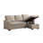 82" Modern Reversible Sleeper Sectional Pull Out Sofa Bed With Storage Chaise-1490602685