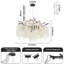 Silver Tree Branch Crystal Snow Chandelier Lighting 24"D-1313914093