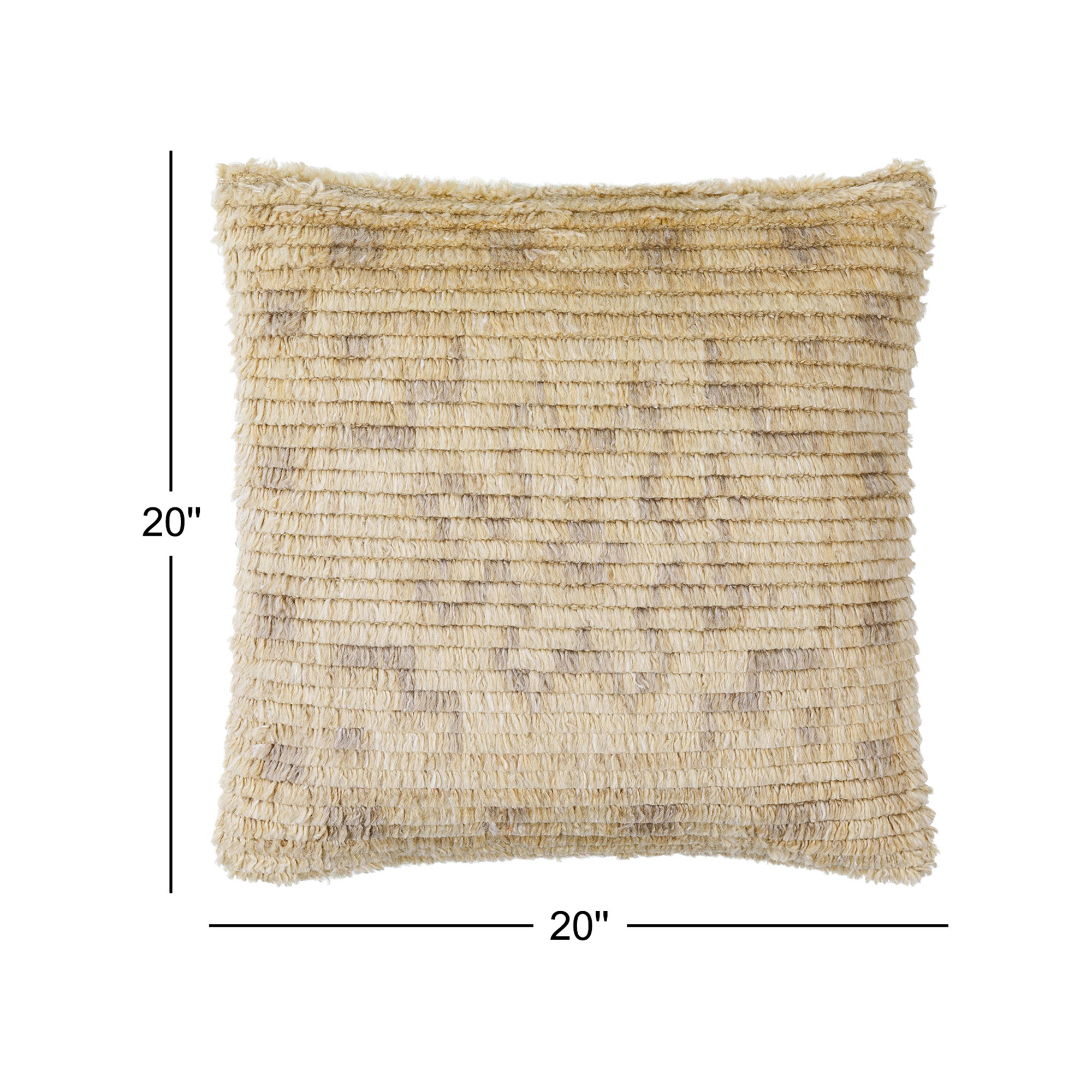 Wool Pillow Cover, Pillow Cover Only - No Insert, 20" x 20"