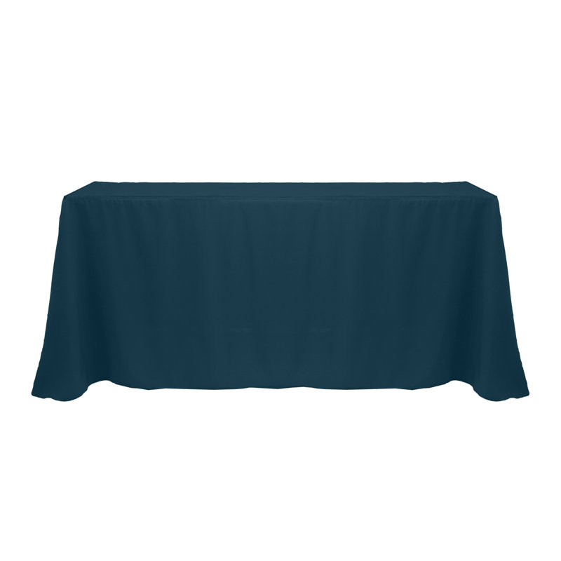 Solee Solid Color Tablecloth, 108" x 132", Lagoon, 10