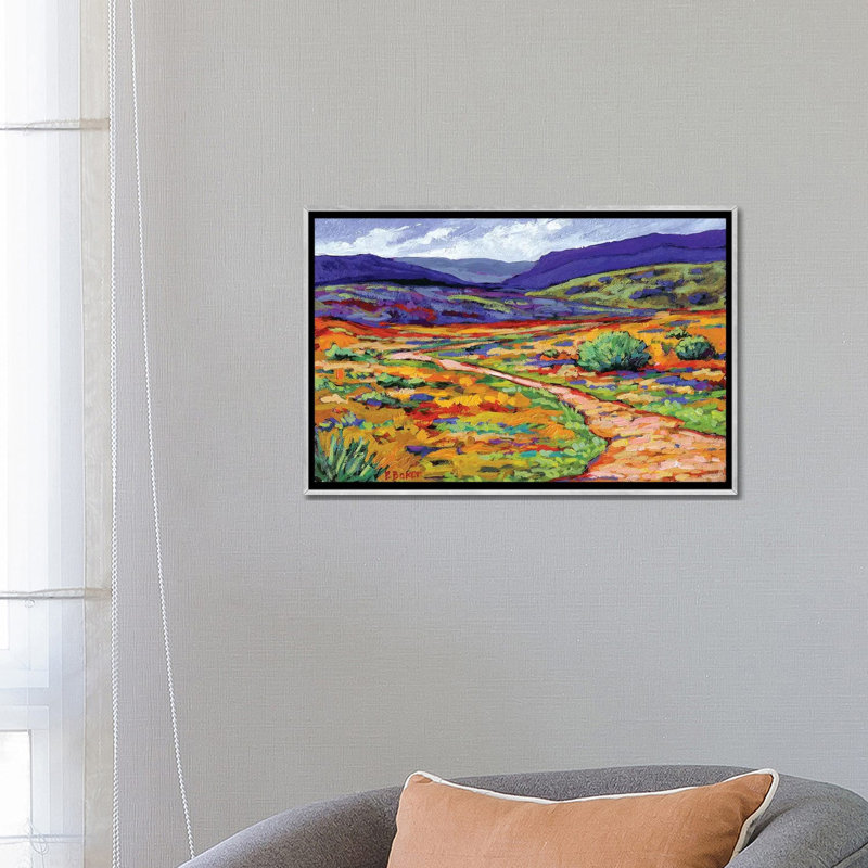 Reproduction d’art « New Mexico Landscape » par Patty Baker, Pas de tapis, H 26 po x l 18 po x 1,5 po