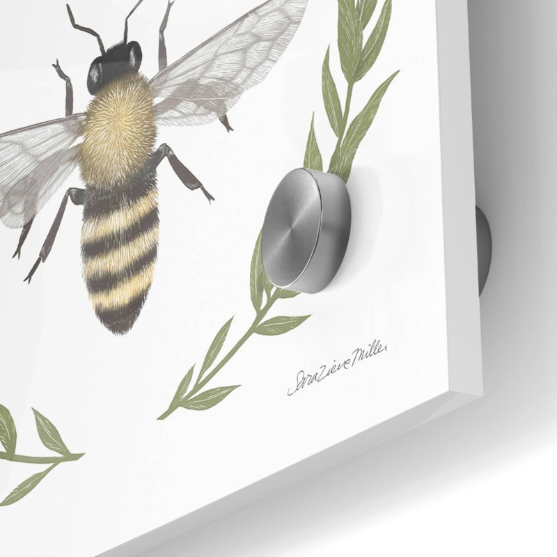 «Happy To Bee Home I» par Sara Zieve Miller, H 24 po x l 24 po