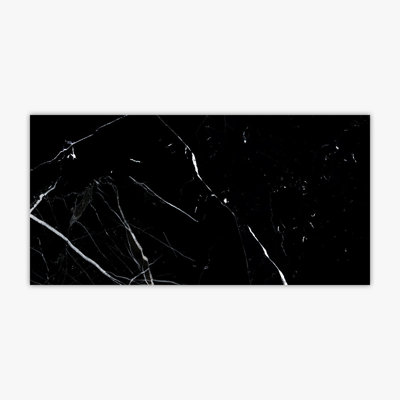 Nero Marquina Polished 12x24 Marble Tile