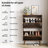 Medieval-Style Modern Shoe Cabinet, Upright Shoe Storage Unit With Vertical Grooved Finish, 23.6-Inch Walnut-Colored Shoe Cabinet, Suitable For Hallways, Passageways And Entrances.-1053623158
