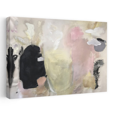 Contemporary Art Abstract Bold Contemporary Flower Wall Art 1 Piece Wrapped Canvas Wall Art