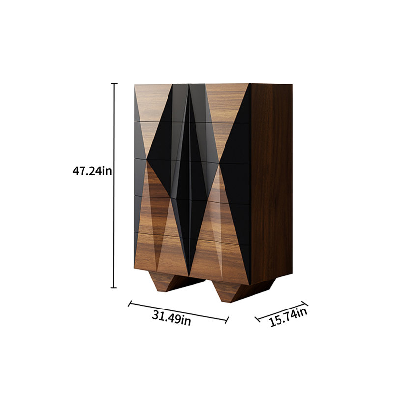 Modern Simple Luxury Wooden Storage Accent Chest
