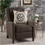 Chaise à dossier en tissu Classic Coffee-332960309