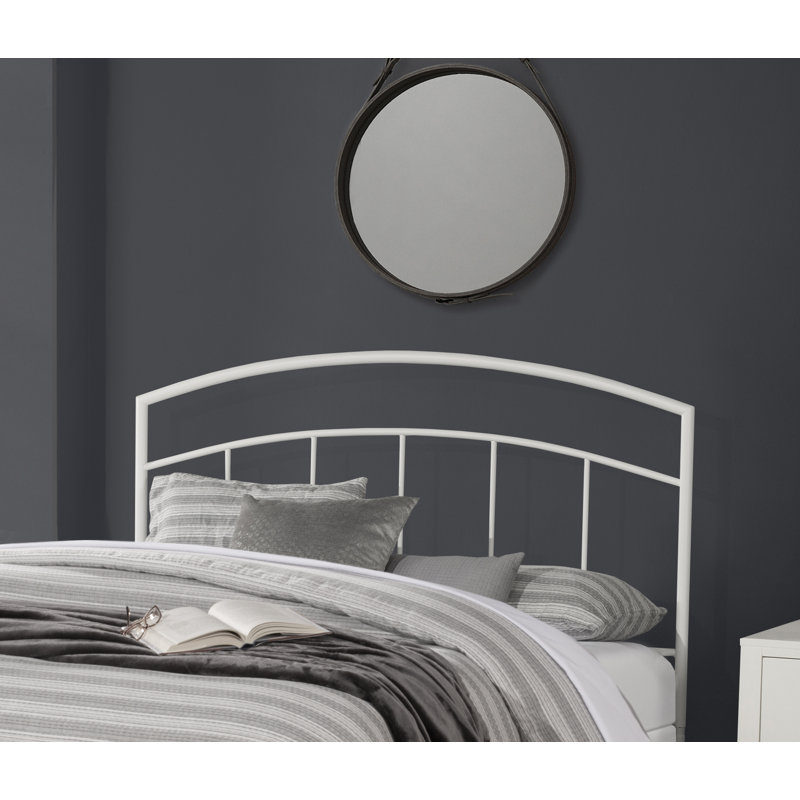 Amielle Metal Spindle Headboard Only, Full, Textured White