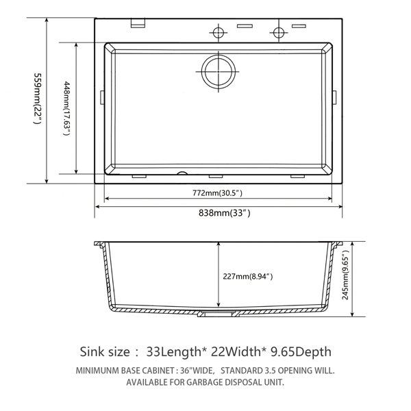 Dimensions du produit