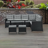 Annaise 8 - Person Garden Lounge Set with Cushions