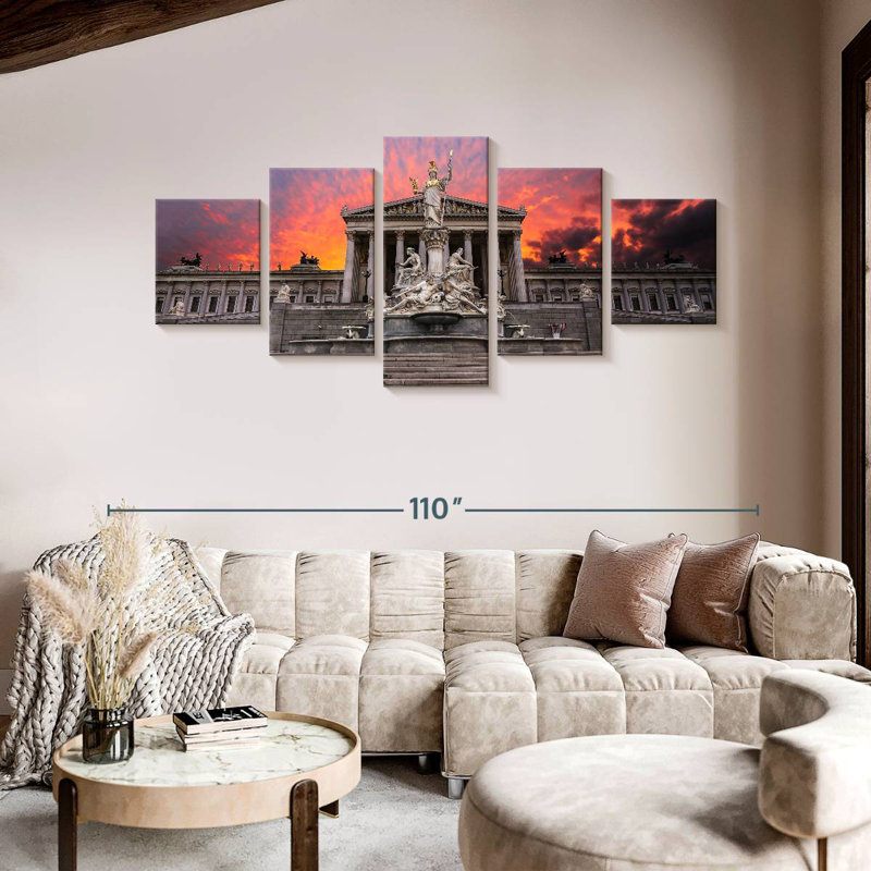 Vienna, 42" H x 92" W