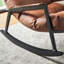 Chaise berçante en métal