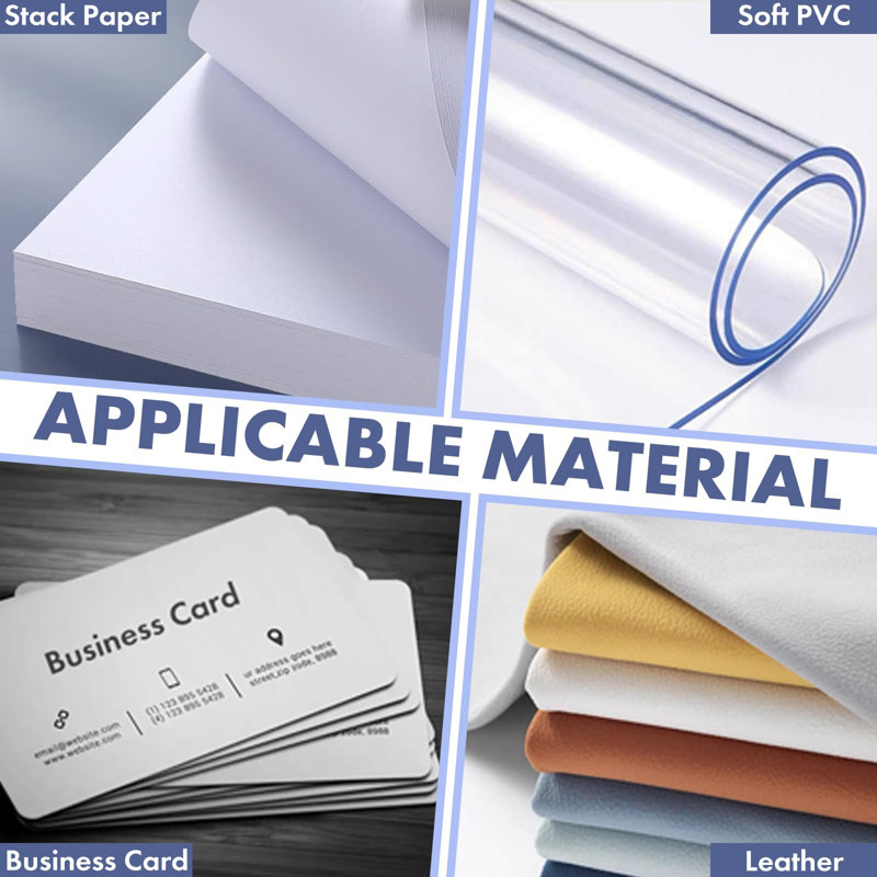 Coupe-papier robuste 17 po, coupe-papier guillotine A3, coupe-papier d'une capacité de 400 feuilles, double lame de protection HSS durable pour couper le papier