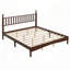 Retro Style Wood Platform Bed-117794039