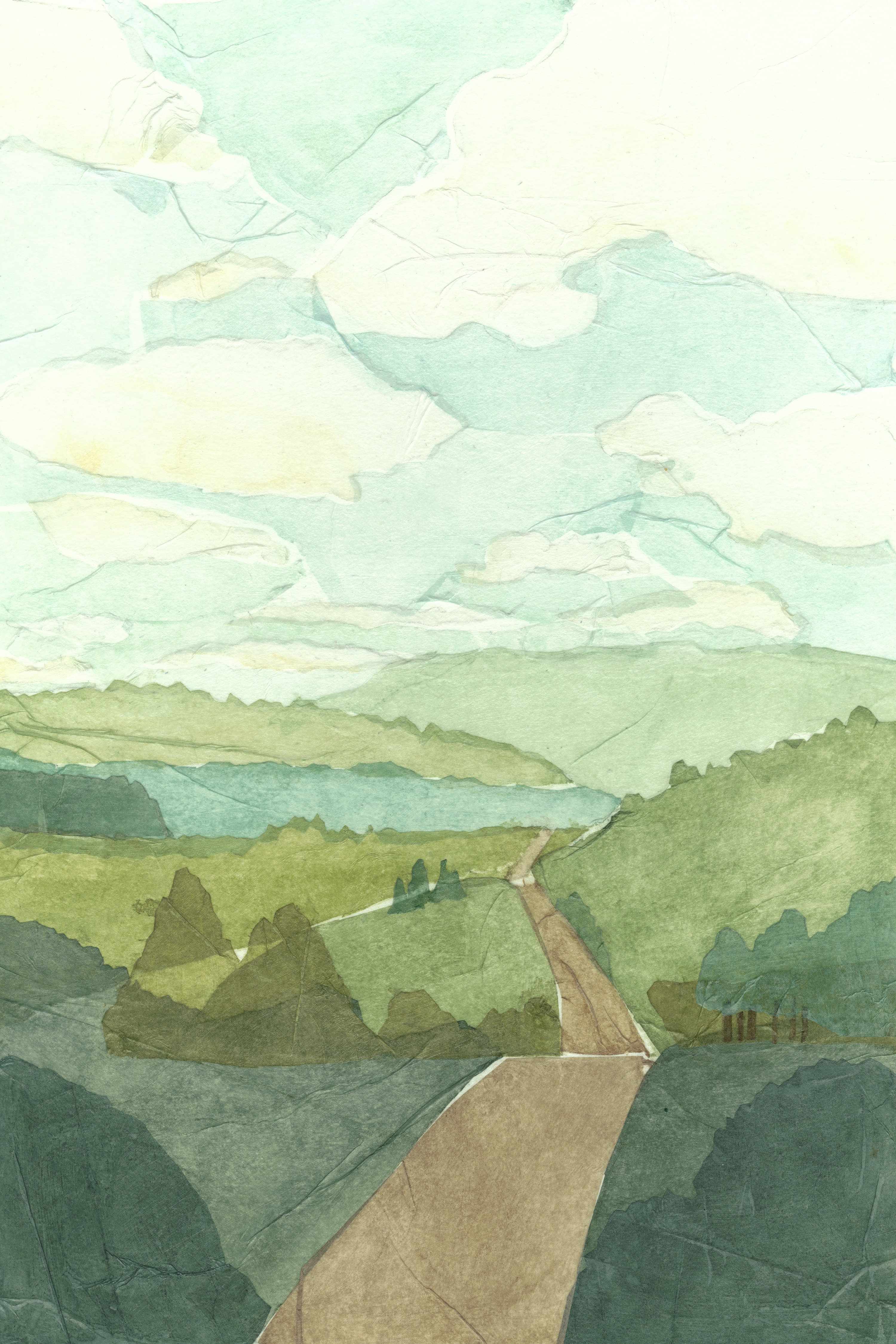 August Grove Countryside Collage I - Wrapped Canvas Painting | Wayfair.ie