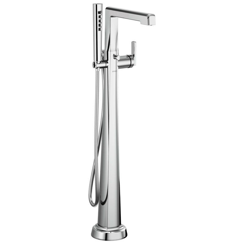 Levoir® Single-Handle Floor Mount Tub Filler, Chrome