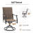 4 Person Swival Chair Patio Dining Set-1505936350