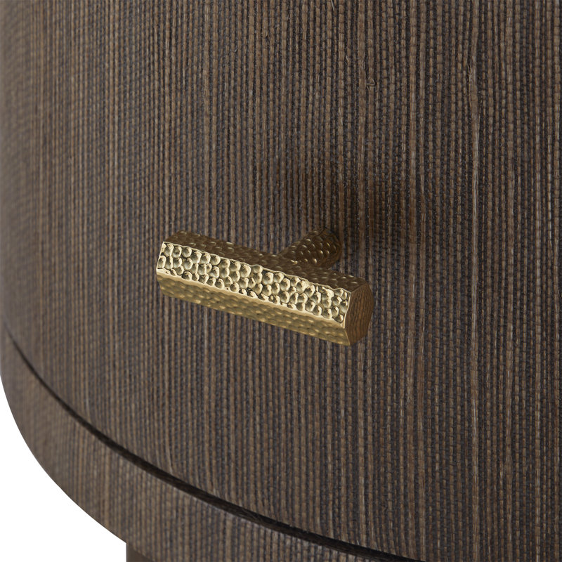 Aaron 2-Drawer End Table, Warm Chocolate